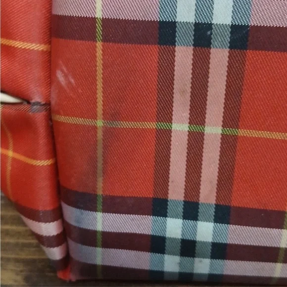 Burberry Women’s Vintage Nova Check Tote Patch Pocket Bag with Cream Accents - Picture 5 of 10